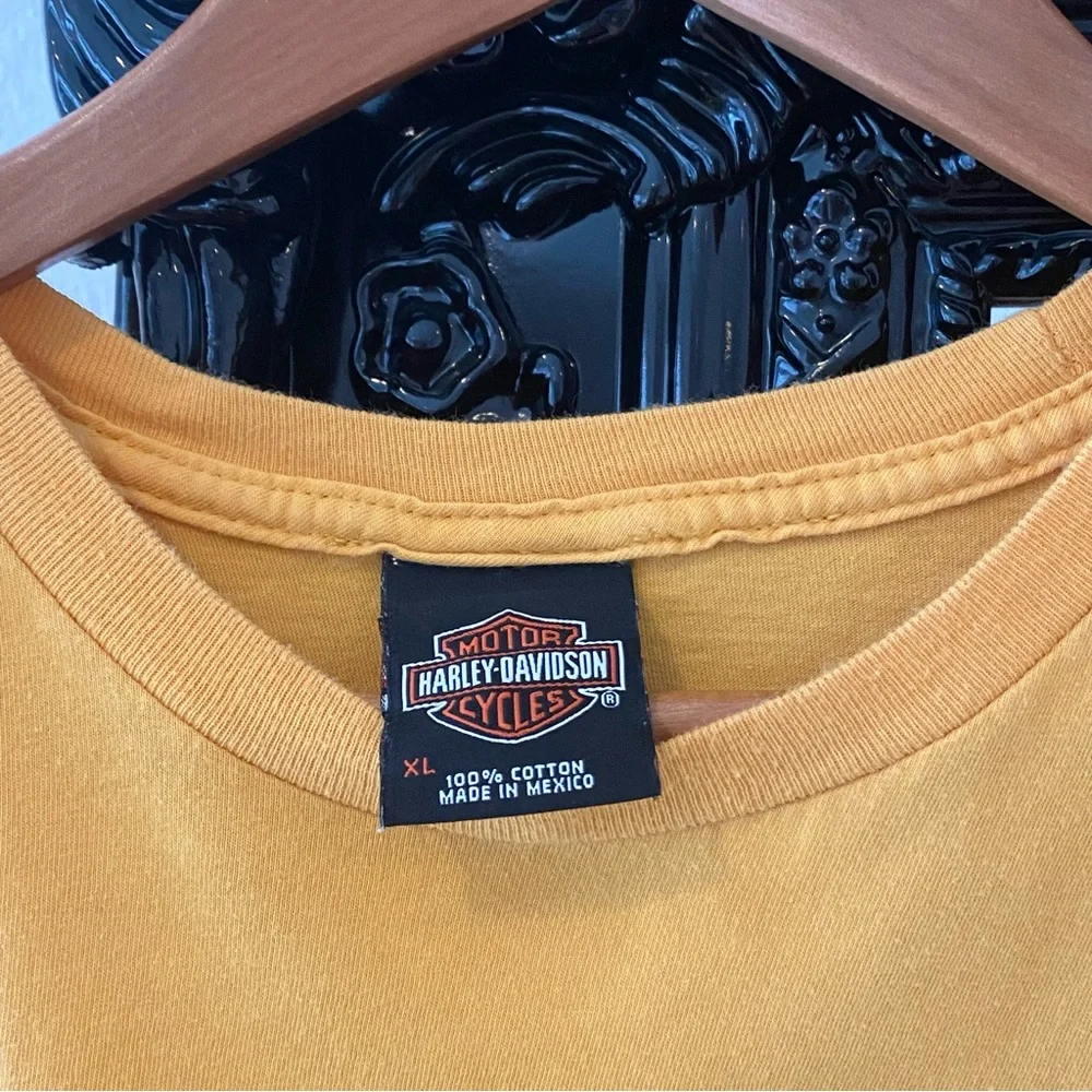 Harley Davidson | Men’s Yellow St. Maarten Oversized Graphic Tee - Picture 3 of 4